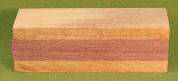 Rattle #1001 - Baby Rattle Blank - Mahogany & Purpleheart $8.49